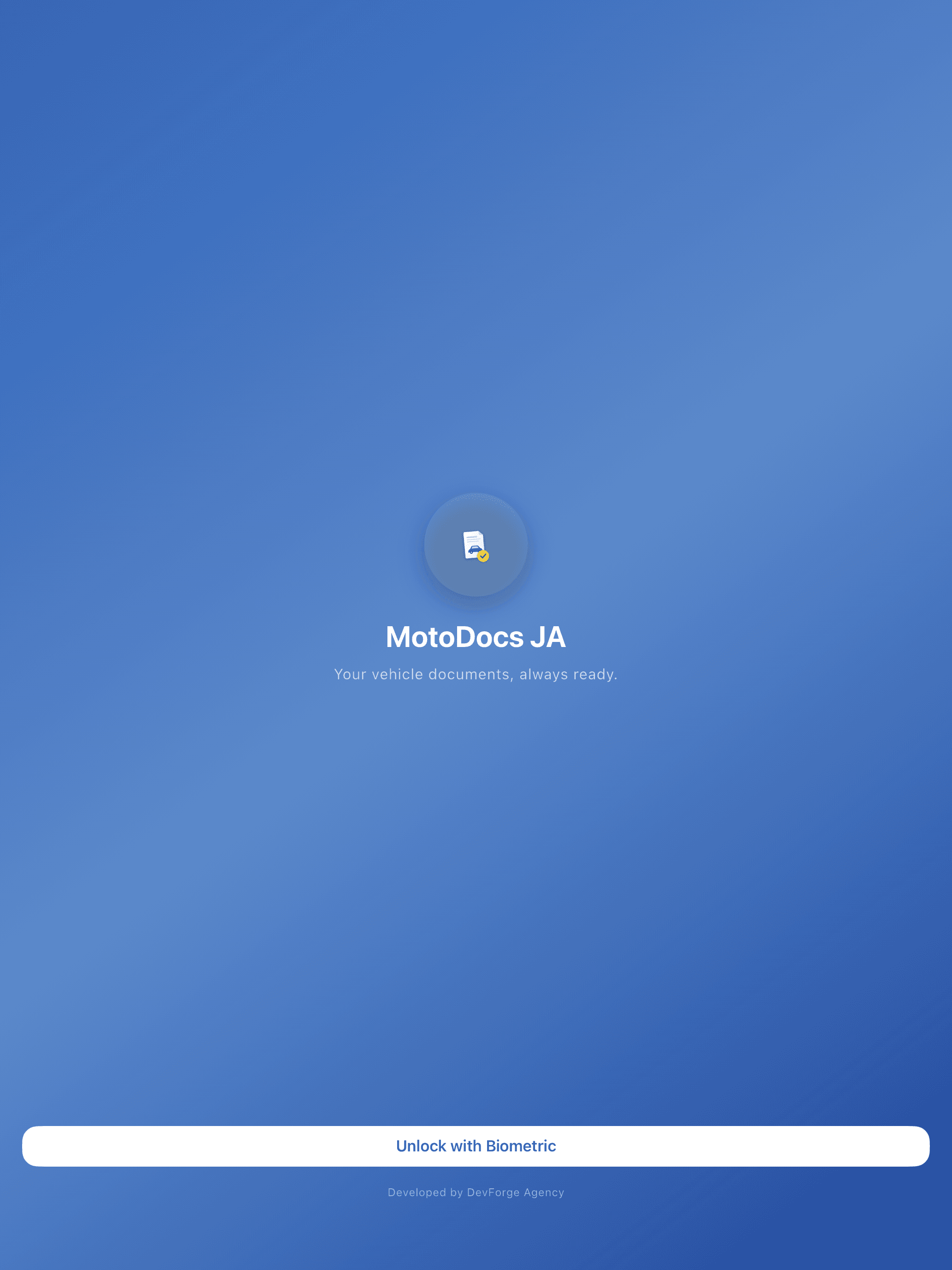 MotoDocs JA garage — vehicles with live document status